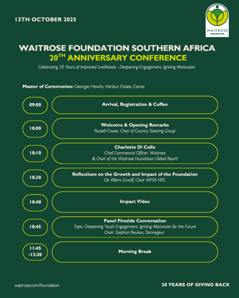 Waitrose Foundation - Agenda_Page_1